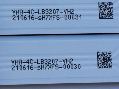 KIT DE LED'S PARA TV TCL (8 PIEZAS) / NUMERO DE PARTE TOT_55D2700_UD_8X7_3030C_V1 / YHA-4C-LB3207-YH2 / 006-PK1K3465A / 30355006212E / T0T_55D2700_UD_8X7_3030C_V1 / PANEL LVU550CS0T E1 / MODELO 55US57 / 55US57TGAA - Imagen 2